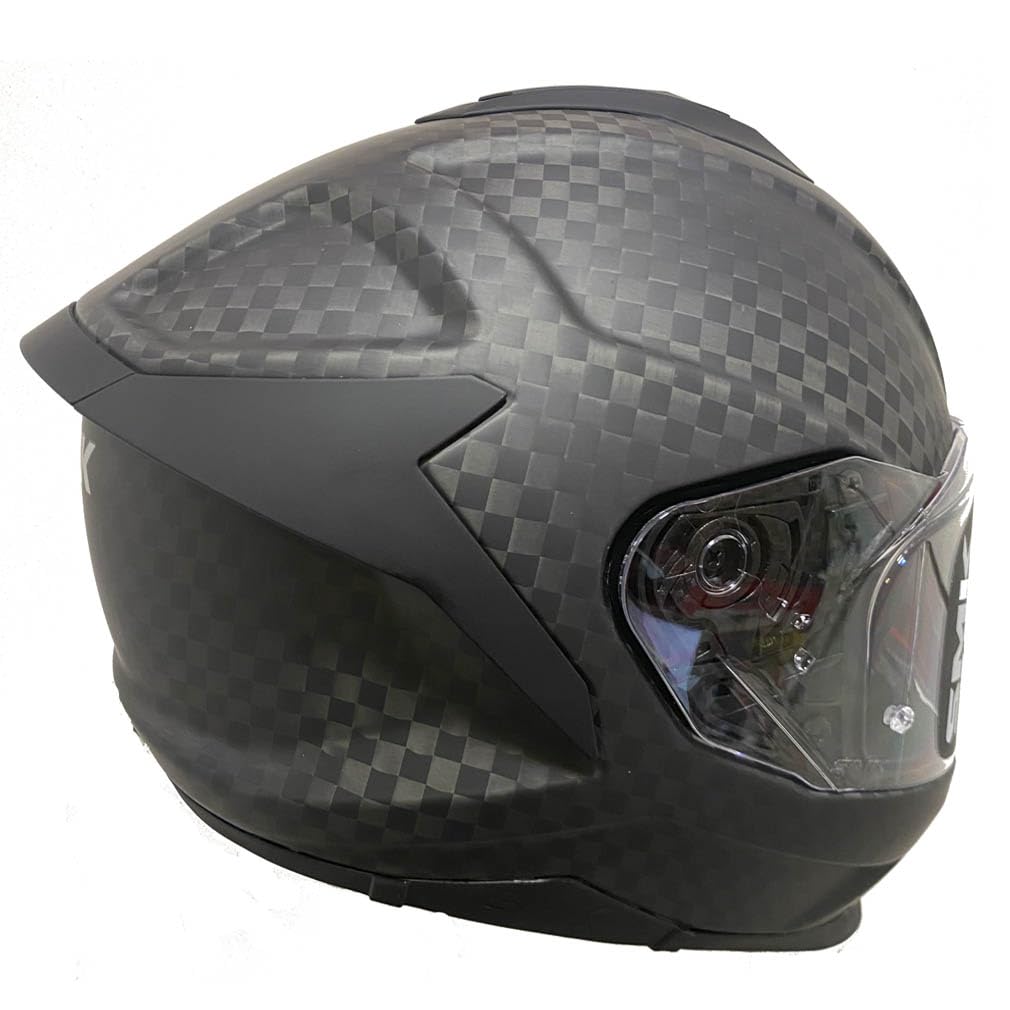 Casco de Moto Integral SMK Titan Carbono Mate con Visor Solar - Homologado ECE 22.06 - Designed