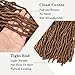 Brown Soft Locs 24 Inch-Faux Locs Crochet Hair For Black Women 7 Packs Crochet Locs Goddess Locs Crochet Hair Pre Looped Braiding Hair Extensions (24 Inch (Pack of 7), #30)