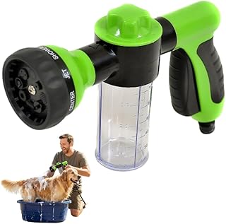 Jet Dog Car Wash for Outdoor, Japard Cannon Soap Foam Blaster Nozzle Gun, 8 Spray Settings Sprayer Connects to Garden Hose