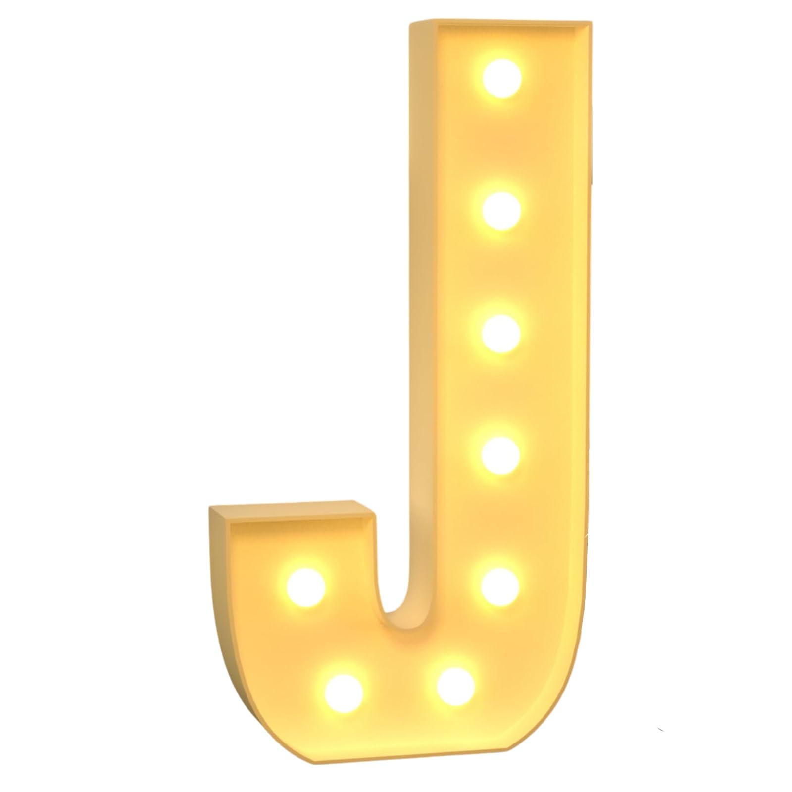 Letrero De Luces De Letras LED, 26 Carpa Del Alfabeto, Mosaico De Letras Iluminadas, Letras Grandes, Marco De Globo, Decoraciones For Fiesta, Baby Shower, Cumpleaños, Boda ( Color : Letter J , Size :
