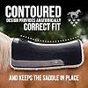 Professional's Choice 100% Steam-Pressed Saddle Pad | Wither Relief and Helps to Protect Against Pressure Points | Soft Fleece Bottom | 31 x 32 | 1 1/4 Felt | Tan