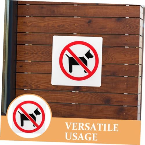 NUOBESTY Akrilik levha, köpek yasağı levhası, iş kapısı için, uyarı levhası, evcil hayvanlara izin verilmez, iç mekan uyarı levhası, suya dayanıklı, kolay takılır - Görsel 7