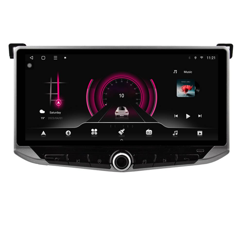 10,9 Zoll QLED Android Auto Multimedia Stereo für Toyota RAV4 2013-2018 Head Unit Radio GPS Navi WIFI BT Carplay SWC Telefonhalter Typ C Aufladen