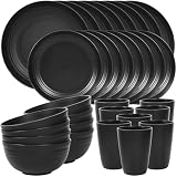 Quatish Black 32-Piece Plastic