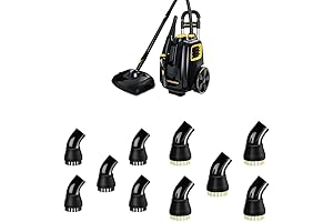 McCulloch Deluxe Canister Steam Cleaner: Effortlessly Clean Floors and Tiles