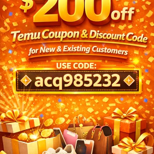 『Get↬$200 off"Temu Coupon & Discount Code ‖""acq985232""‖ for New-Existing Customers』のカバーアート