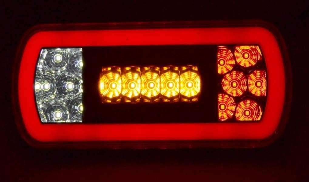 24/7Auto Tylne tylne światła LED 12 V 4 funkcje dla przyczep kempingowych