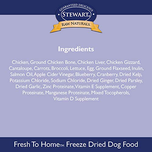 Stewart Raw Naturals Freeze Dried Puppy Food Grain Free Made In Usa With Chicken, Fruits, & Vegetables For Fresh To Home All Natural Recipe, 12 Oz. #TOP5