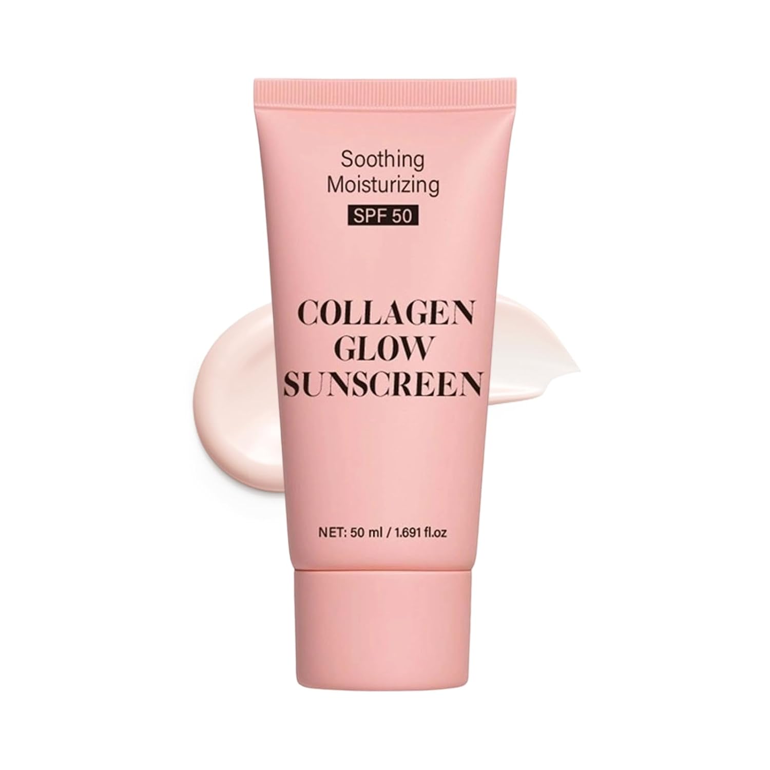 Collagen Sunscreen SPF 50 - Lightweight Non-Sticky Sun Care for Outdoor Sports, Travel-Size Face and Body Protection for Fresh Appearance and Vitality (1PC)