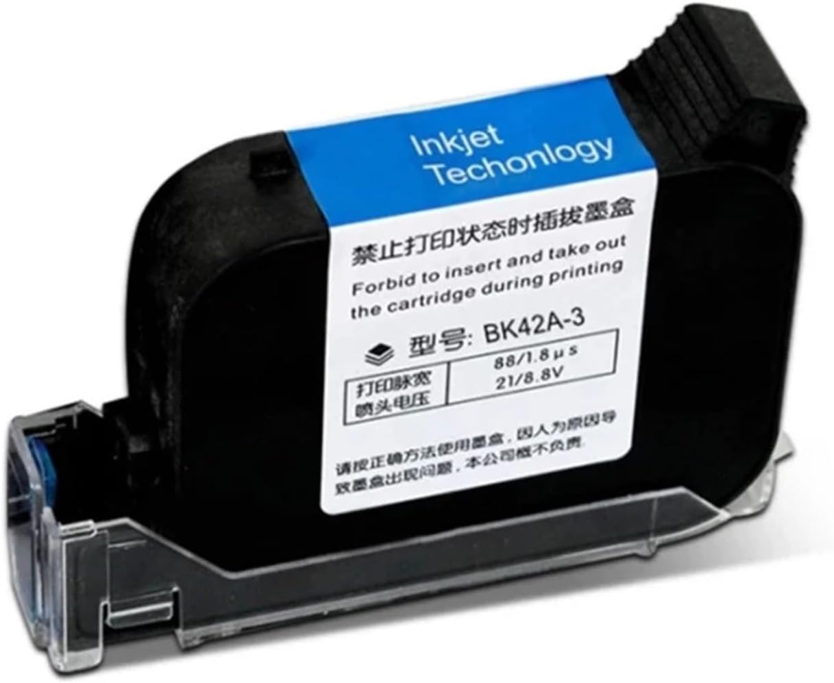 BK42A-3 Quick Drying Cartridge 12.7mm Handheld Inkjet Printer 42ml Solvent Cartridge for Unencrypted Printers