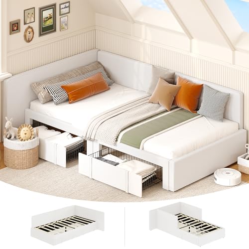 GarveeHome Twin Daybed with Storage Drawers