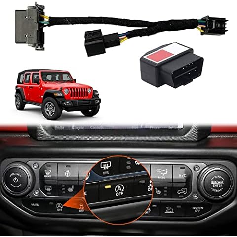 Auto Start Stop Eliminator for 2018-2024 Jeep Wrangler JL JLU Plug Play Engine System Cable(Not fit 4XE) Cover
