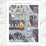 250 Years of Delivering 2025 (2 Sheets of 20) American Postal Anniversary Commemorative First-Class Mail Forever Postage Stamps