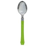 Amscan 436902.53 Kiwi Classic Choice Premium Spoons, One Size, Multicolor