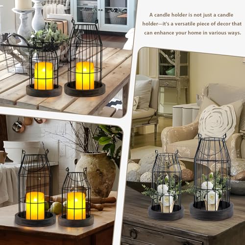 Vivirenoir CANDLE LANTERN - 002 Farmhouse Lantern Decor thumb #5