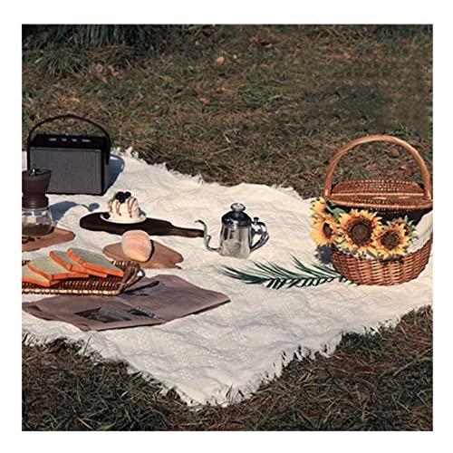 Tapete de Piquenique, Cobertor de Piquenique Lavável na Máquina Moderno para Parques (Damasco 180x18
