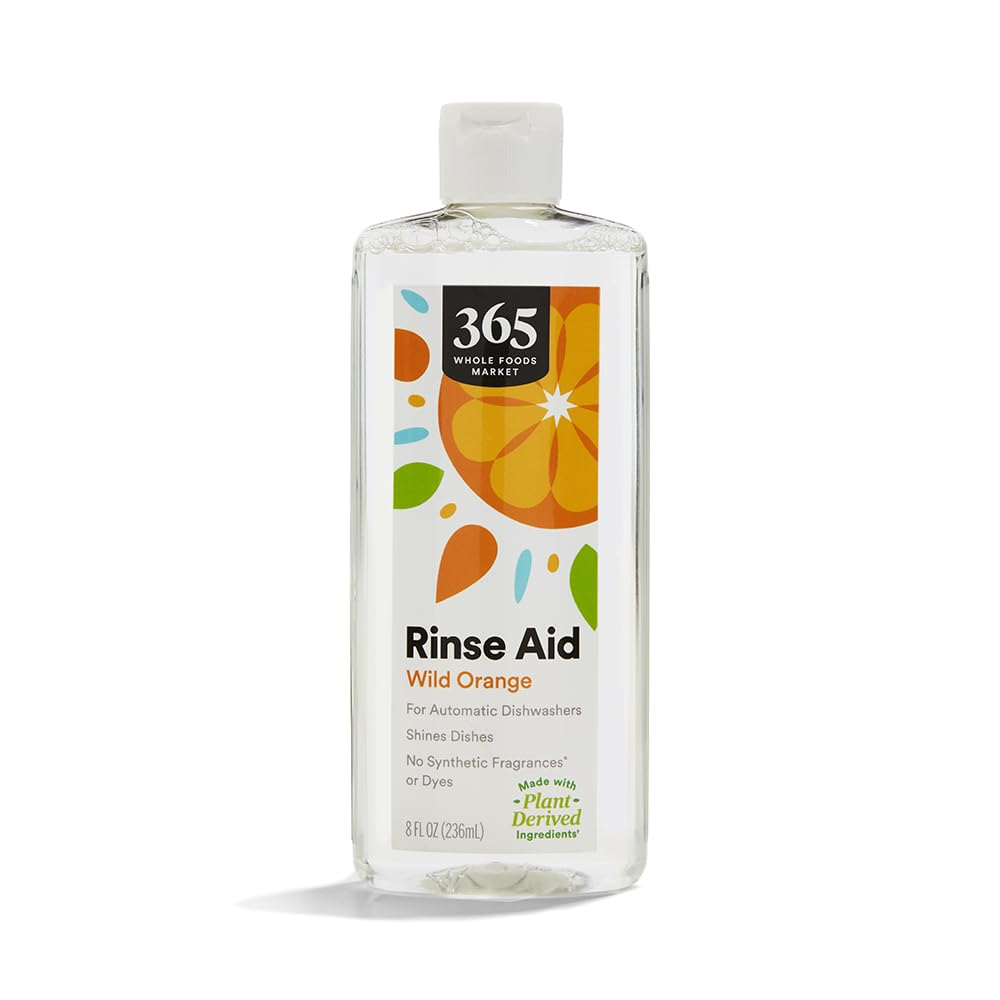 365 by whole foods market rinse aid for automatic dishwashers wild orange scent 8 fl oz