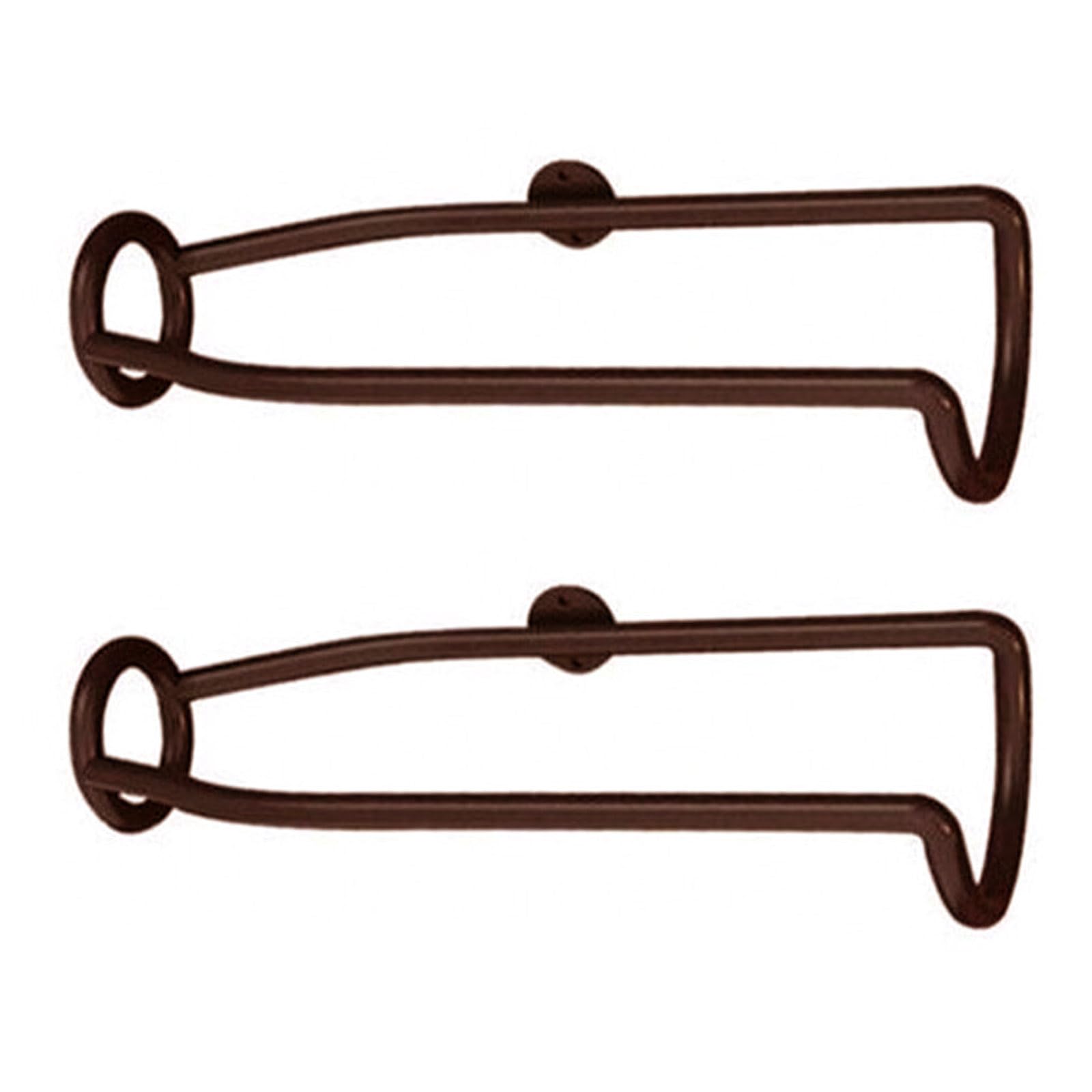 Tsophreniq Brown Contemporary Wall Mounted Wine Display Shelf Sturdy Iron Construction Enhances Home Aesthetic Perfect For Small Spaces Sturdy Wall Mounted Wine Shelf