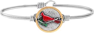 Pulseira Memorial | Pulseira Cardeal Redonda - Pulseira criativa vermelha cardinal feminina pássaro memorial jóias para a perda de um ente querido Maxten