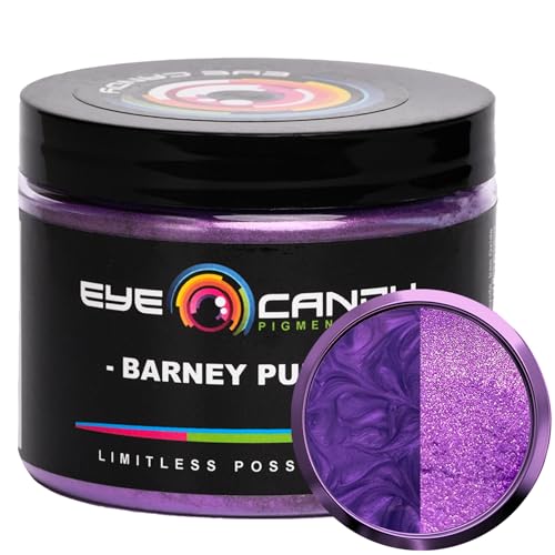 Eye Candy Premium Mica Powder Pigment “Barney Purple” (50g) Multipurpose DIY Arts and Crafts Additive | Woodworking, Epoxy, Resin, Paint, Soap, Natural Bath Bombs, Nail Polish (Barney Purple, 50G)