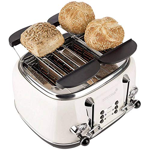 Korona 21676 Retro Doppeltoaster mit Brötchenrost creme – Bild 3