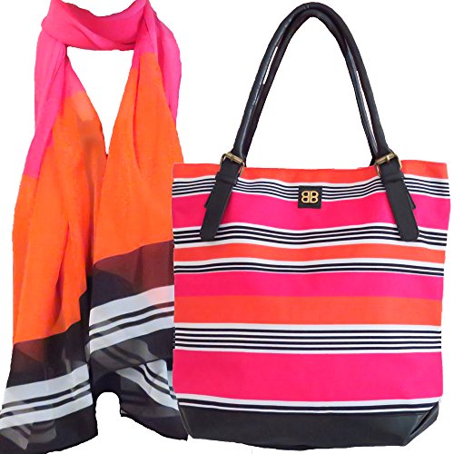 Ensemble sac à bandoulière et écharpe à rayures pour ne plus rater vos looks