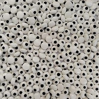 Eastron Edible Mini Candy Eyeballs Eyes Cake Cupcake Toppers Cookie Decorations Dessert Sprinkles for Halloween Christmas Birthday Party Supplies 2.82 Ounce