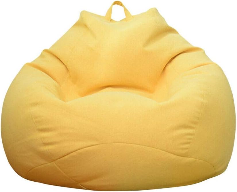 Large Small Lazy Sofas Cover Chairs Without Filler Linen Cloth Lounger Seat Bean Bag Pouf Puff Couch Tatami Living Room(E,XL)