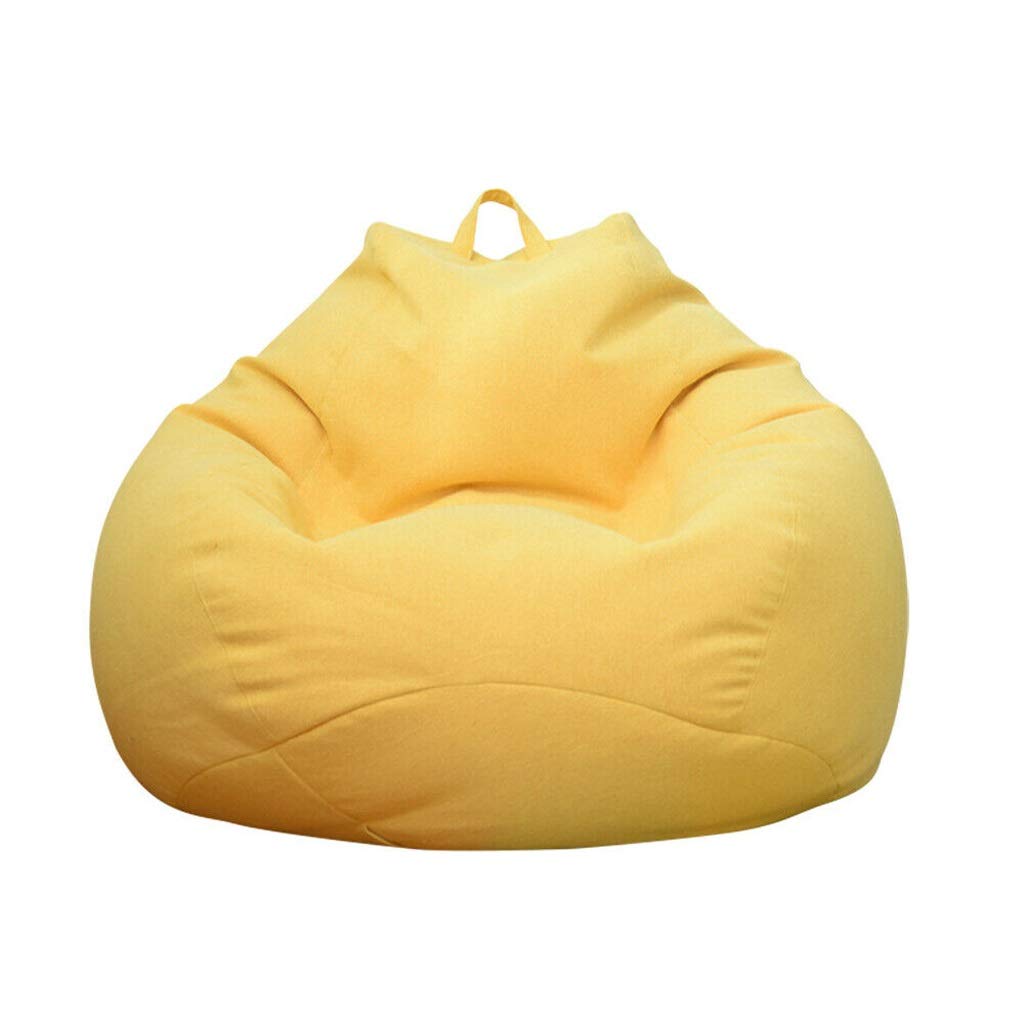 Copri Divano A Sacco In Tessuto Di Lino: Fodera Per Pouf E Sedie Tatami, Con Ricarica In Polistirolo (2kg / 120L)