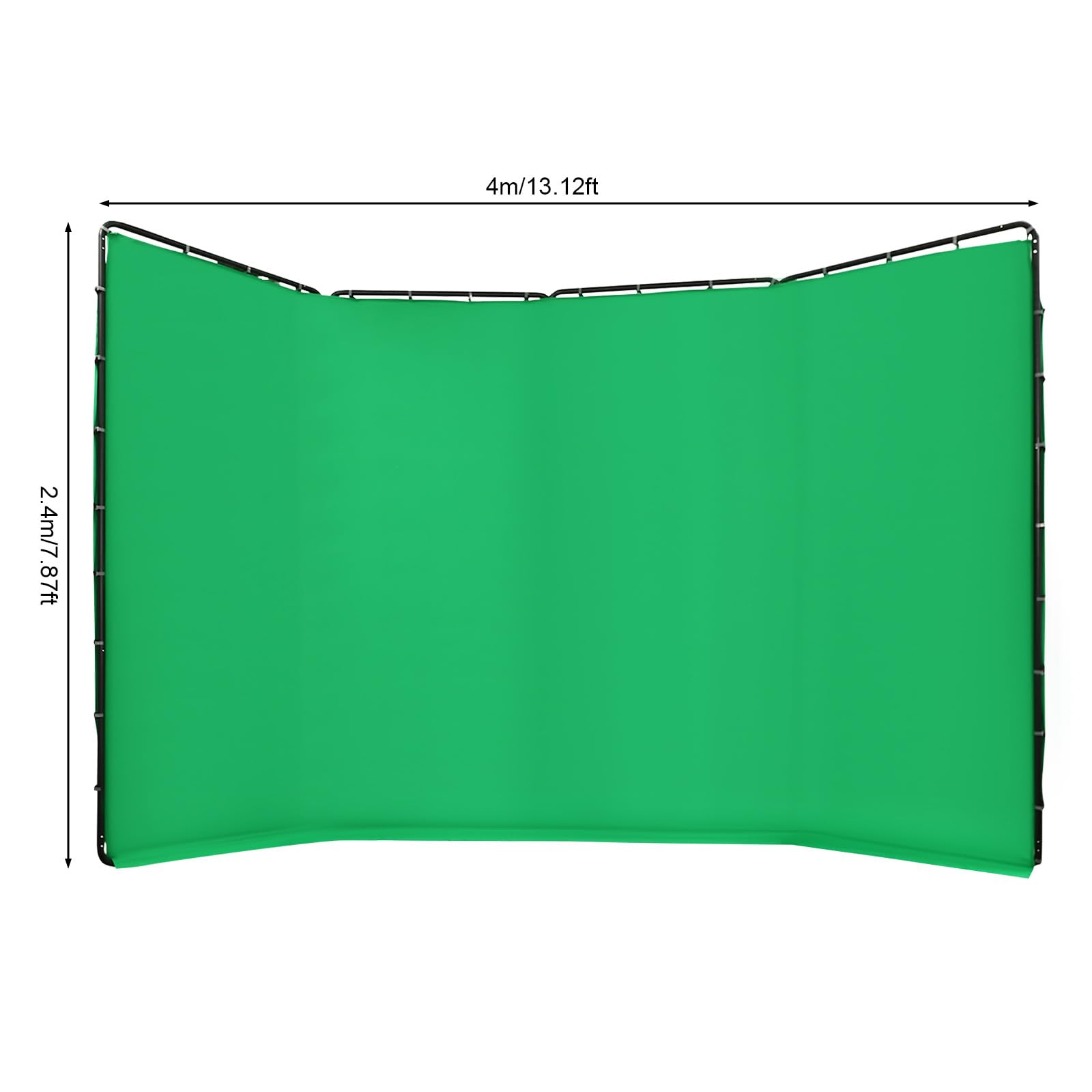 2,5 m x 4 m - Sfondo fotografico portatile con borsa per il trasporto, per studio, riprese video, live streaming, feste, palcoscenici, telaio stabile, pieghevole, versatile