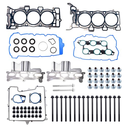3.6 Head Gasket Set with Bolts Kit Fit for 2009-2016 Chevy Traverse GMC Acadia Buick Enclave Saturn Outlook 3.6L V6 DOHC 24V HS26376PT-5