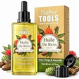 HUILE DE RICIN| 100% Pure, Naturelle & Pressée à Froid | Cils, Sourcils, Corps, Cheveux, Barbe, Ongles | Castor Oil, sans hexane, sans OGM (80ml)