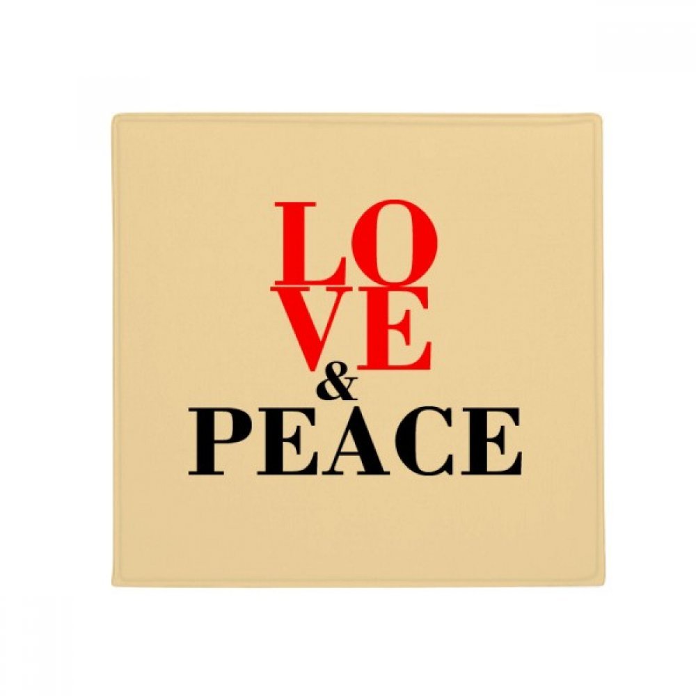 Paillasson anti-slip Love No Peace DIYthinker 50x50cm tapis de sol