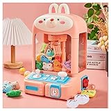 MUSIQUE ET LUMIÈRE:Les Jouets Machine à Pince Disposent De Lumières LED Clignotantes Et De Musique Authentique De Style Arcade Avec Un Volume Modéré.Avec Le Défi Du Compte à Rebours De 60 Secondes,Les Enfants Peuvent Se Défier.