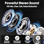 Wireless Earbuds Bluetooth 5.4 in Ear Light-Weight Headphones Built-in MIC, 48H Playback HiFi Stereo Bass Earphones, IPX7 Waterproof Ear Buds with Wireless Charging Case, Touch Control, White - Image 4