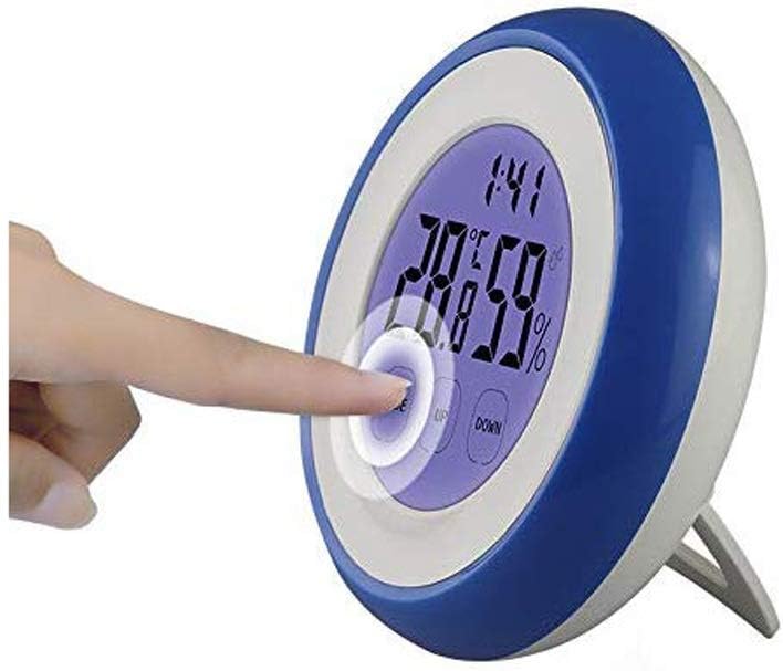 Mini Practical Digital Indoor Circular Thermometer Hygrometer Temperature and Humidity Circular Hygrometer, Room LCD Screen