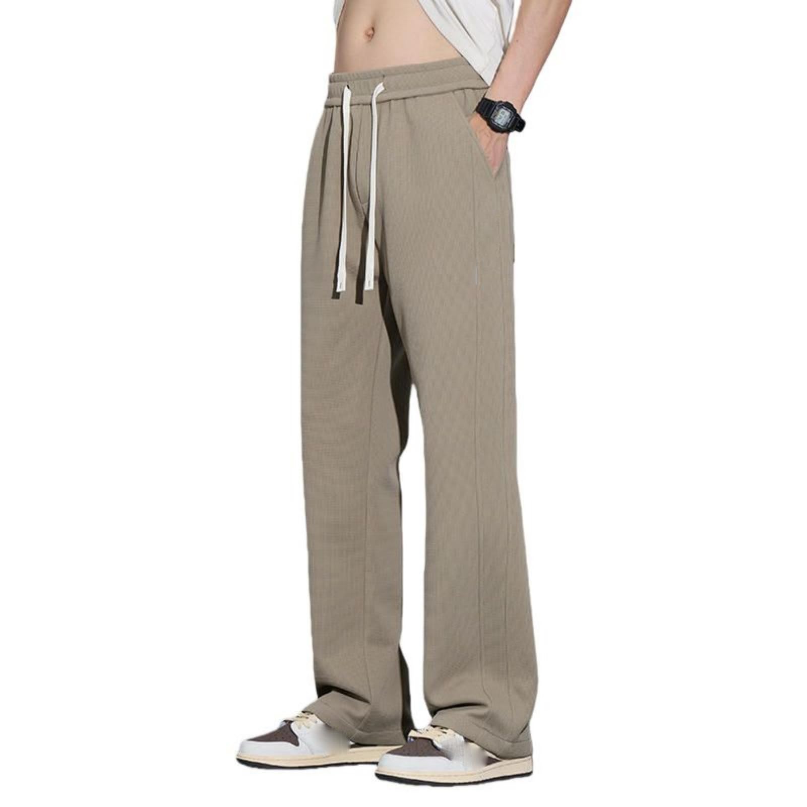 Pantaloni sportivi sportivi da uomo Primavera Estate Drappeggiato Gamba Larga Pantaloni Casual