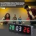 PELLOR Mini Digital Scoreboard, Portable Magnetic Electronic Scoreboard Built in Rechargeable Battery for Indoor&Outdoor Games
