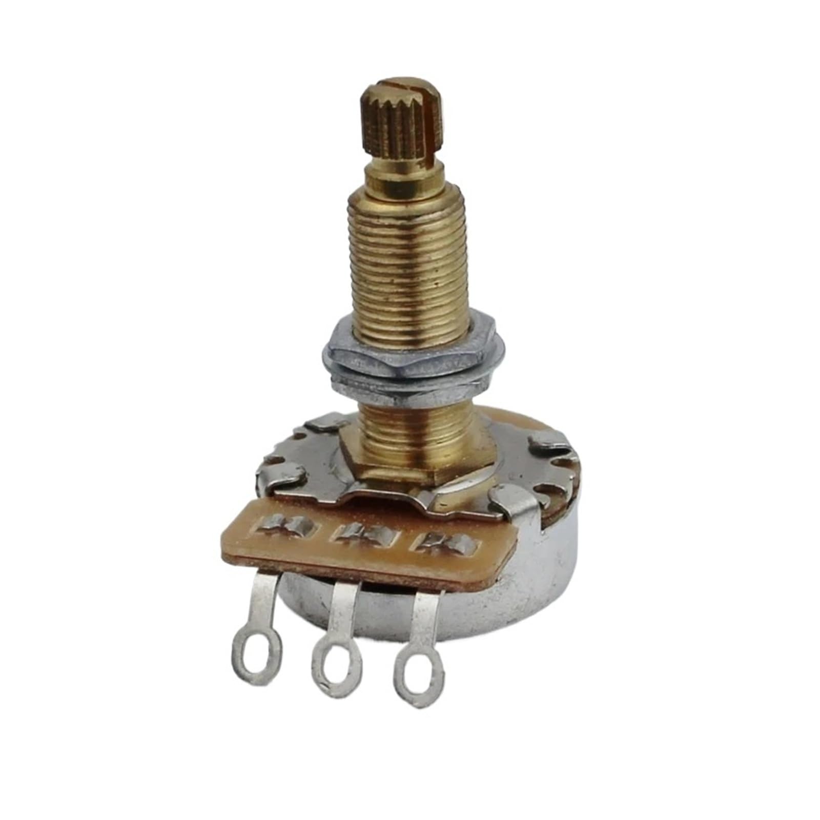 Potenciómetro de eje largo de latón A500K de 1 pieza for bajo eléctrico | Potentiometer(10PCS GK A500K)