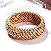 HEIDKRUEGER-Rattan-Bracelet-for-Women-Girls-Handmade-Lightweight-Straw-Wicker-Braid-Woven-Bangle-Bracelet-Summer-Statement-Chunky-Bracelet-Fine-B HEIDKRUEGER Rattan Bracelet For Women Girls Handmade Lightweight Straw Wicker Braid Woven Bangle Bracelet Summer Statement Chunky Bracelet (Fine B)