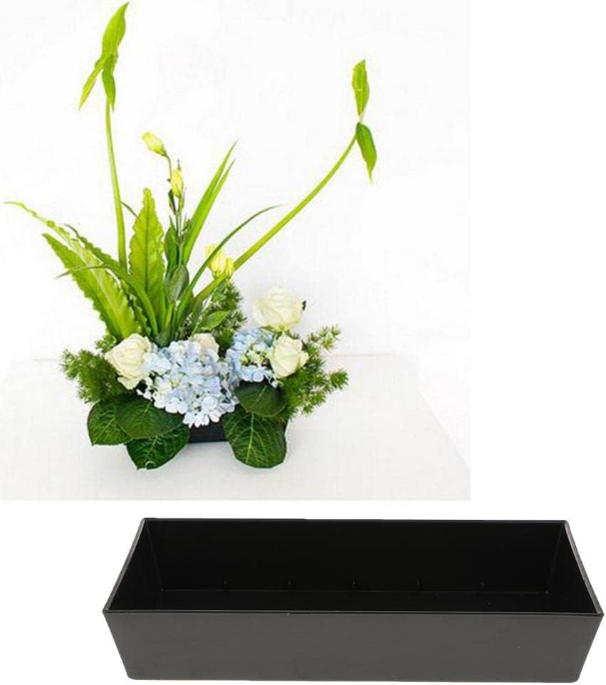 CALANDIS® Plastic Ikebana Suiban Vase Pot Bonsai Flower Container~Various Shape Rectangle_2