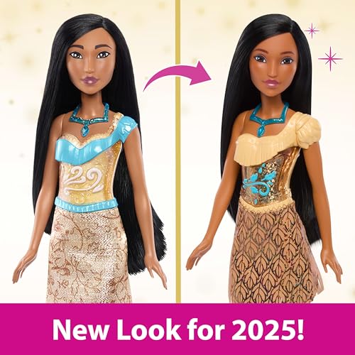 image for Mattel Disney Princess Pocahontas Doll in Sparkling Fashion with Remov
