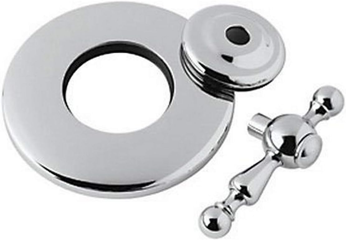 Rohl AC27L-APC/TO Arcana Four Port Three Direction Diverter Trim Only with Ornate Metal Lever & Sleeve, Polished Chrome