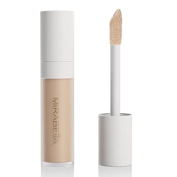 Mirabella Invincible For All Perfecting Under Eye Concealer Full Coverage - Hydrating Makeup Concealer for Dark Circles, Fine Lines & Wrinkles w/Hyaluronic Acid - Fair F60