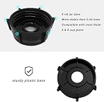 for Oster Blender Replacement Parts Blender Ice Blade with Jar Base Cap and Two Rubber O Ring Seal Gasket Accessory Refresh Kit