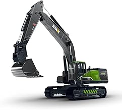 DEOXY 1/50 Metal Excavator Toy, Kids Engineering Digger Trucks, Diecast Construction Vehicles Toys for Boys