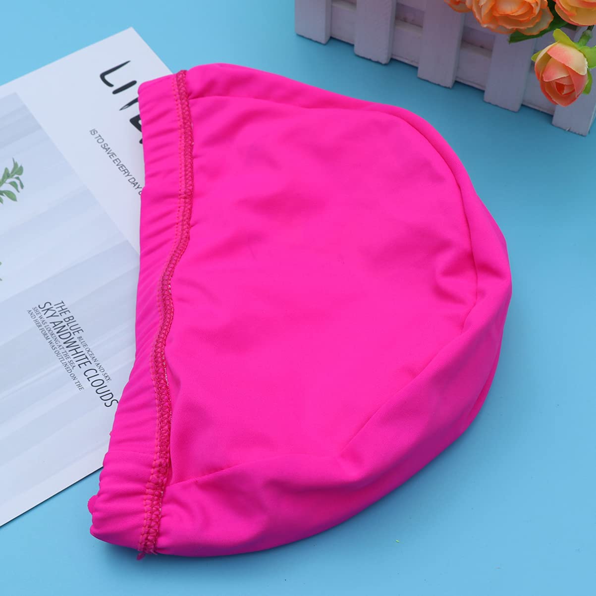 BESPORTBLE 3pezzi Cappellino Protezione Per Orecchie Design e Traspirante Rosa Per Piscina e