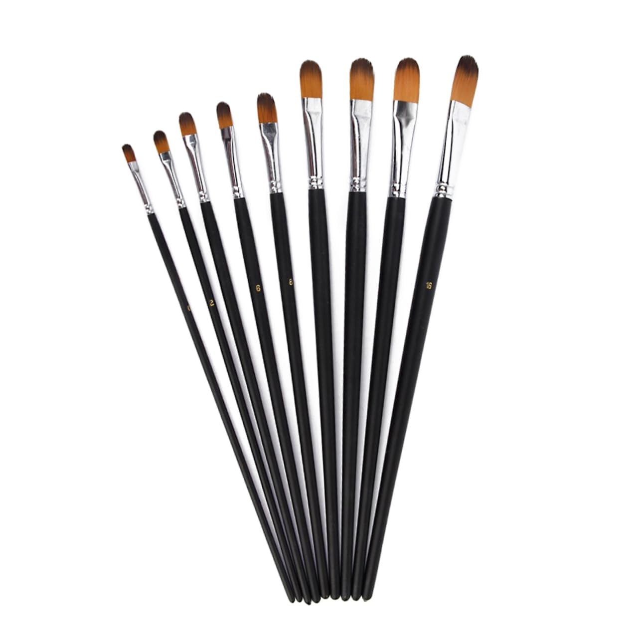 SEWACC 27stücke Teiliges Pinselset Für Künstler Flachpinsel Holz Für Acryl Öl Und Aquarellfarben Für Maler Mit Verschiedenen Borstengrößen