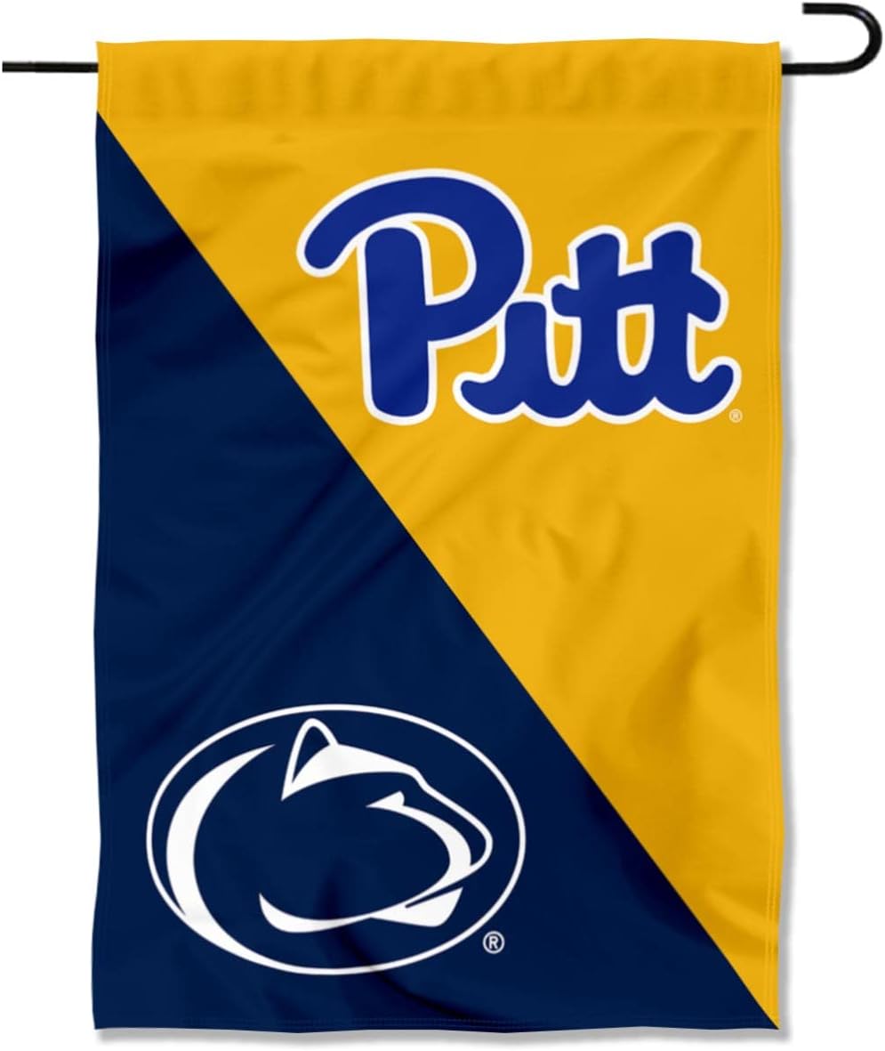 Pitt Panthers vs Penn State House Divided Garden Flag Banner