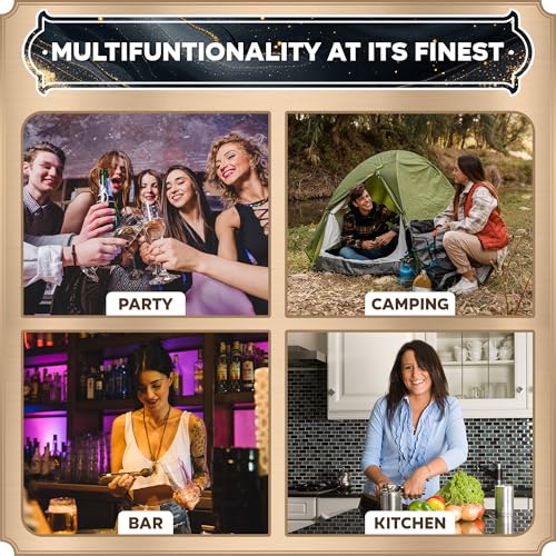 Empire Tin Opener UK, 3-in-1 Can Opener Handheld – Heavy Duty Stainless Steel Manual Tin Opener for Arthritis Hands with Magnetic Lid Lifter | Smooth Edge, Comfortable Grip Bottle Opener – Black - Image 3